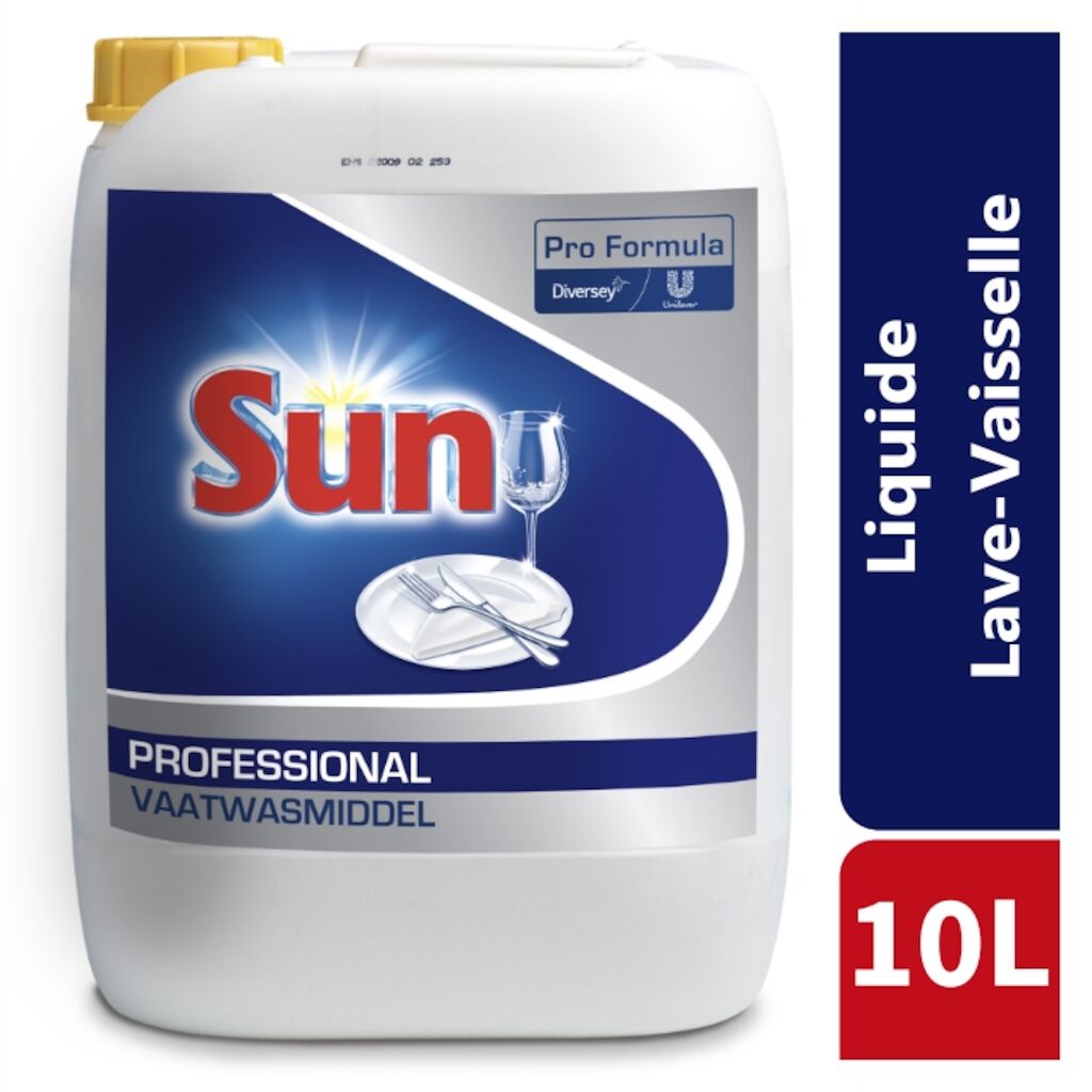 Sun Professionnel Détergent Liquide 10L - Détergent liquide pour lavage automatique de la vaisselle